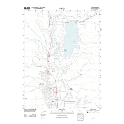 2012 Map of Ukiah, 2012 Print