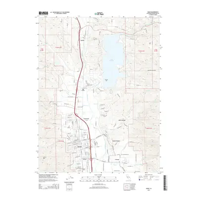 2015 Map of Ukiah, 2015 Print