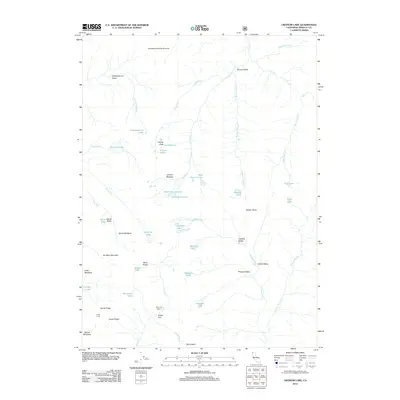 2012 Map of Ukonom Lake, 2012 Print