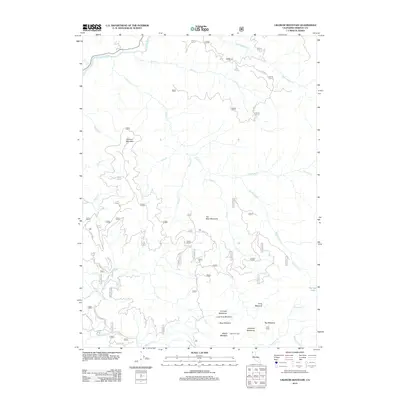 2012 Map of Ukonom Mountain, 2012 Print