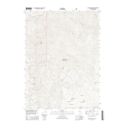 2015 Map of Ukonom Mountain, 2015 Print