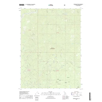 2018 Map of Ukonom Mountain, 2018 Print