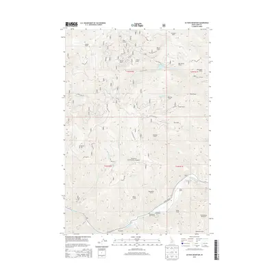 2013 Map of Ulysses Mountain, 2013 Print