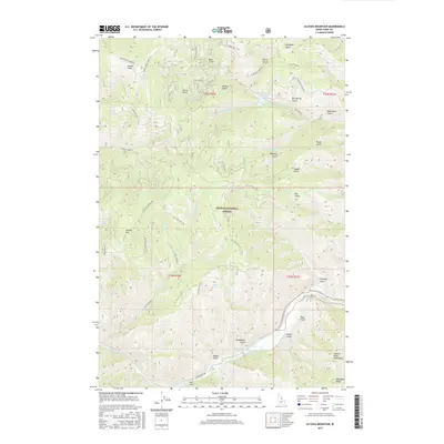 2017 Map of Ulysses Mountain, 2017 Print