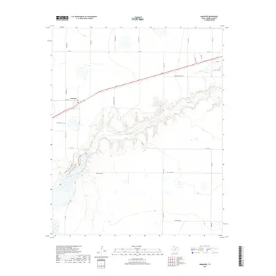 2019 Map of Umbarger, 2019 Print