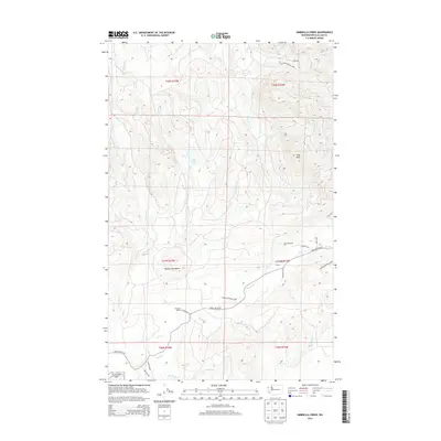 2014 Map of Umbrella Creek, 2014 Print