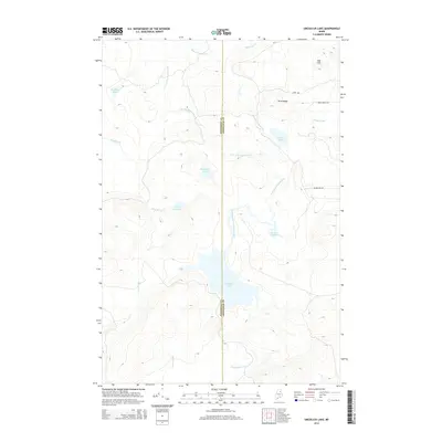 2014 Map of Umcolcus Lake, 2014 Print