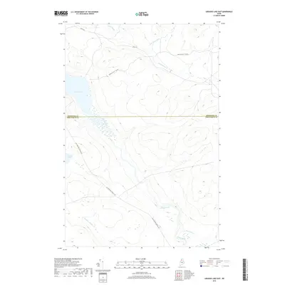 2018 Map of Umsaskis Lake East, 2018 Print