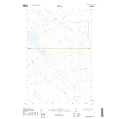 2021 Map of Umsaskis Lake East, 2021 Print