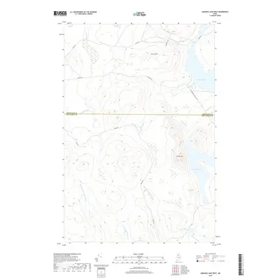 2018 Map of Umsaskis Lake West, 2018 Print
