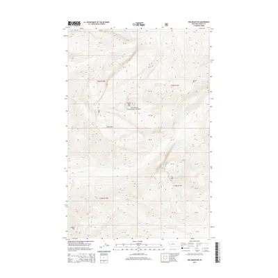 2014 Map of Una Mountain, 2014 Print