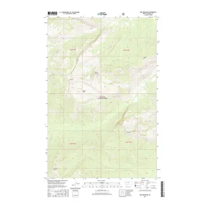 2017 Map of Una Mountain, 2017 Print