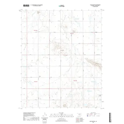2018 Map of Unap Mountain, 2018 Print