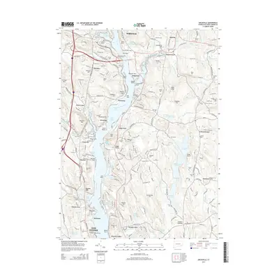 2015 Map of Uncasville, 2015 Print