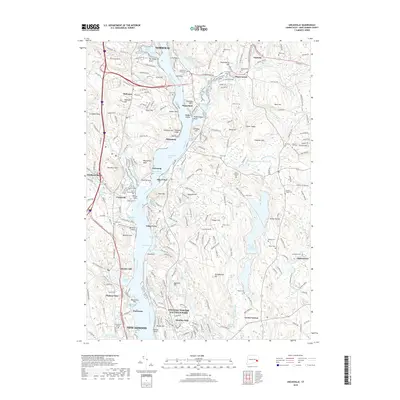 2018 Map of Uncasville, 2018 Print