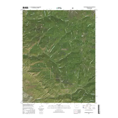 2016 Map of Uncompahgre Butte, 2016 Print