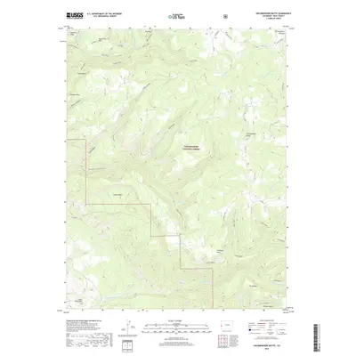 2019 Map of Uncompahgre Butte, 2019 Print