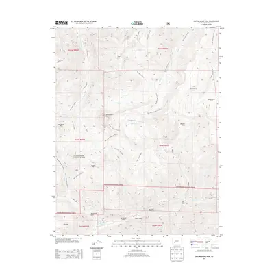 2013 Map of Uncompahgre Peak, 2013 Print