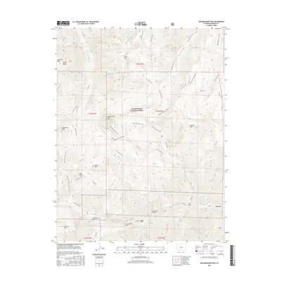 2016 Map of Uncompahgre Peak, 2016 Print