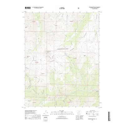 2019 Map of Uncompahgre Peak, 2019 Print