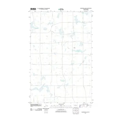2011 Map of Underdahl Lake, 2011 Print