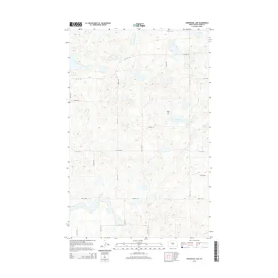 2014 Map of Underdahl Lake, 2014 Print