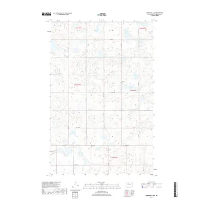 2017 Map of Underdahl Lake, 2017 Print