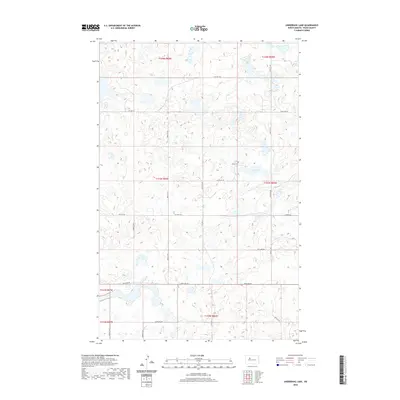 2020 Map of Underdahl Lake, 2020 Print