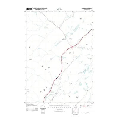 2013 Map of Underwood, 2013 Print
