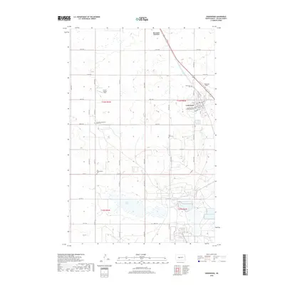 2018 Map of Underwood, 2018 Print