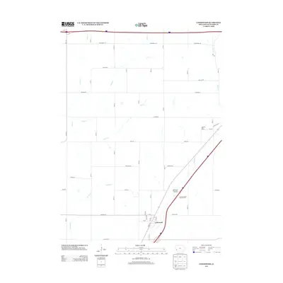2013 Map of Underwood, 2013 Print