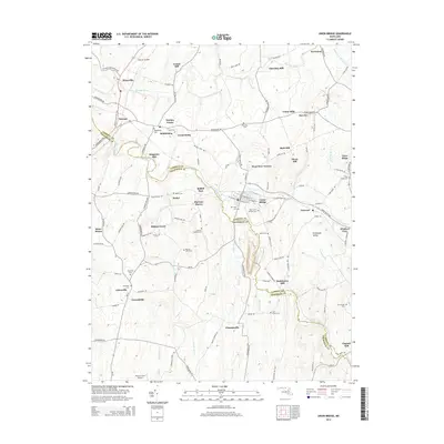 2014 Map of Union Bridge, 2014 Print