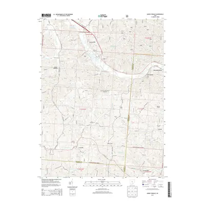 2013 Map of Union Furnace, 2013 Print