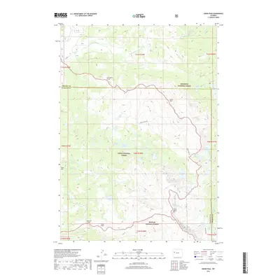 2017 Map of Union Peak, 2017 Print
