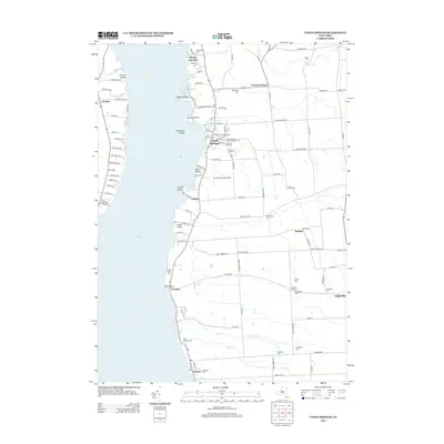 2013 Map of Union Springs, 2013 Print