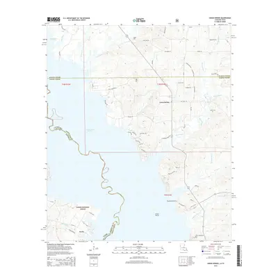 2015 Map of Union Springs, 2015 Print