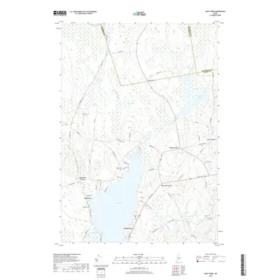 2018 Map of Unity Pond, 2018 Print