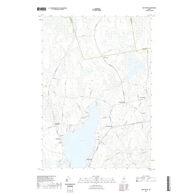 2021 Map of Unity Pond, 2021 Print
