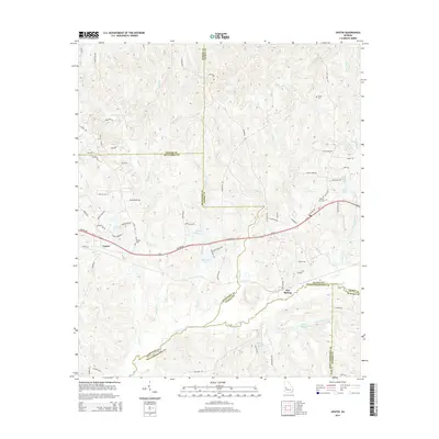 2014 Map of Upatoi, 2014 Print