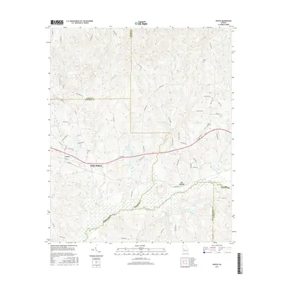 2017 Map of Upatoi, 2017 Print