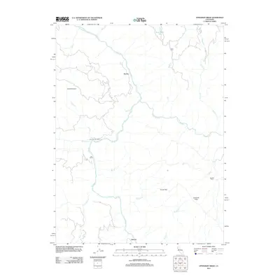 2012 Map of Updegraff Ridge, 2012 Print