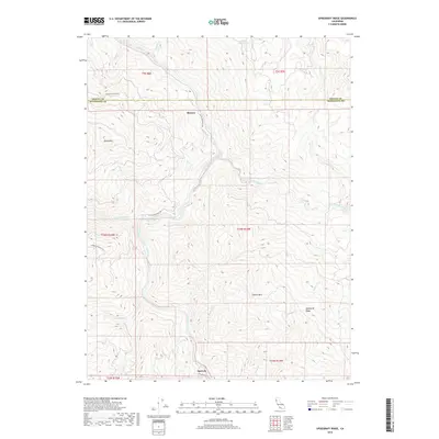 2018 Map of Updegraff Ridge, 2018 Print