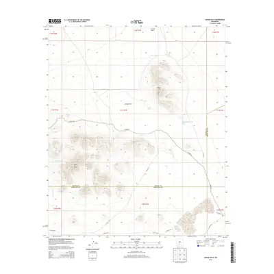 2013 Map of Upham Hills, 2013 Print