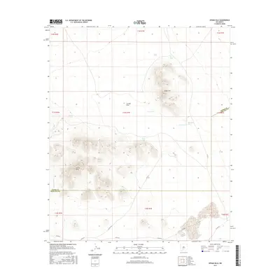 2017 Map of Upham Hills, 2017 Print