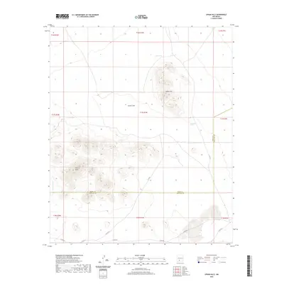 2020 Map of Upham Hills, 2020 Print