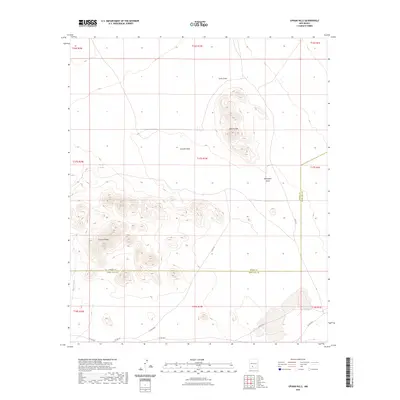 2023 Map of Upham Hills, 2023 Print