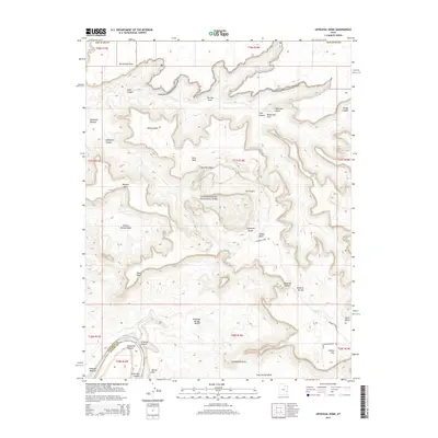 2014 Map of Upheaval Dome, 2014 Print