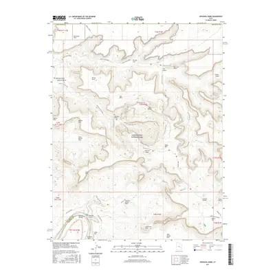 2017 Map of Upheaval Dome, 2017 Print