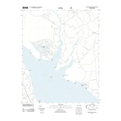 2011 Map of Upper Broad Creek, 2011 Print
