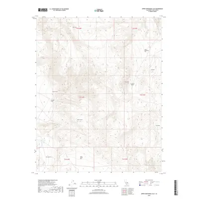 2018 Map of Upper Centennial Flat, 2018 Print